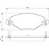 4 plaquettes de frein avant Bosch BP328