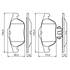 4 plaquettes de frein avant Bosch BP345