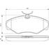 4 plaquettes de frein avant Bosch BP355