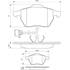 4 Plaquettes de frein avant Bosch BP507