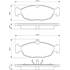 4 plaquettes de frein avant Bosch BP508