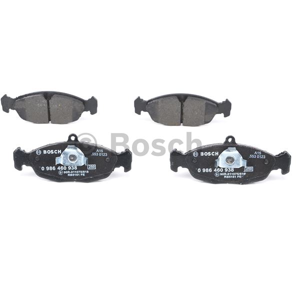 4 plaquettes de frein avant Bosch BP508
