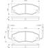 4 Plaquettes de frein avant Bosch BP522