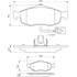 4 Plaquettes de frein avant Bosch BP540