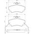 4 plaquettes de frein avant Bosch BP551