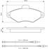 4 plaquettes de frein avant Bosch BP608