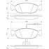 4 plaquettes de frein avant Bosch BP612