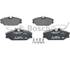 4 plaquettes de frein avant Bosch BP613