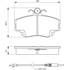 4 plaquettes de frein avant Bosch BP713