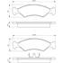 4 Plaquettes de frein avant Bosch BP727