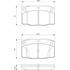 4 Plaquettes de frein avant Bosch BP747