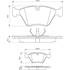 4 Plaquettes de frein avant Bosch BP771