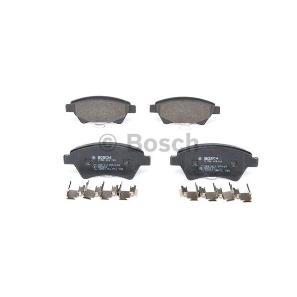 4 plaquettes de frein avant Bosch BP926