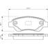 4 plaquettes de frein avant Bosch BP975