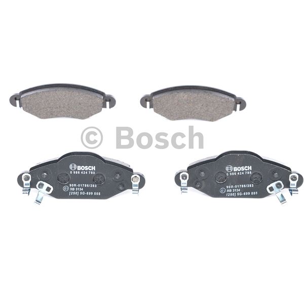 4 plaquettes de frein avant Bosch BP929