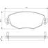 4 plaquettes de frein avant Bosch BP297