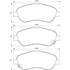 4 plaquettes de frein avant Bosch BP969