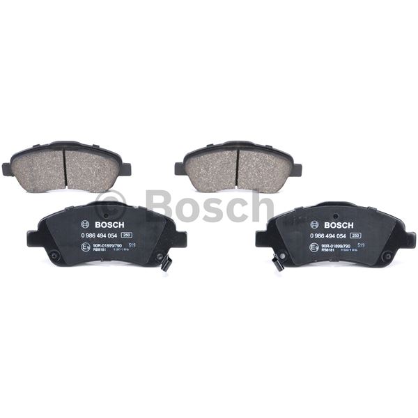 4 plaquettes de frein avant Bosch BP969