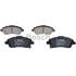 4 plaquettes de frein avant Bosch BP969