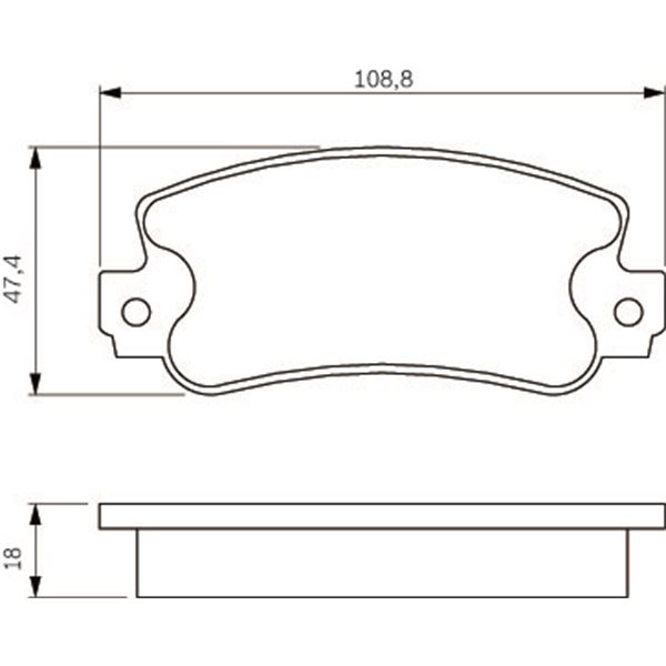 4 Plaquettes de frein avant Bosch BP041