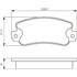 4 Plaquettes de frein avant Bosch BP041
