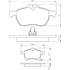 4 plaquettes de frein avant Bosch BP226