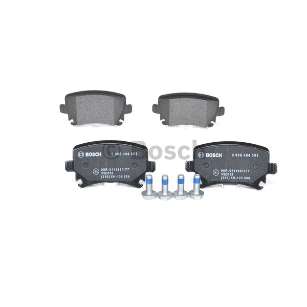 4 plaquettes de frein arrière Bosch BP937