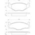 4 plaquettes de frein avant Bosch BP737