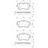 4 plaquettes de frein avant Bosch BP274