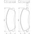 4 Plaquettes de frein avant Bosch BP440