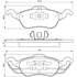 4 plaquettes de frein avant Bosch BP1196