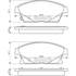 4 plaquettes de frein avant Bosch BP1356