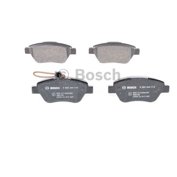 4 plaquettes de frein avant Bosch BP1023