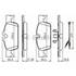 4 plaquettes de frein avant Bosch BP1448