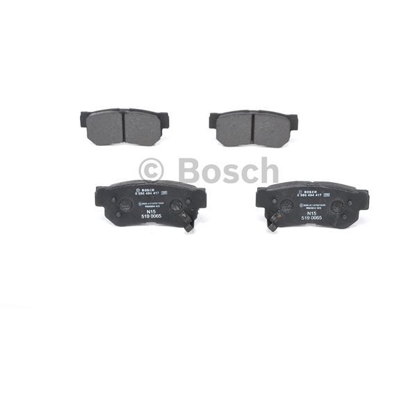 4 Plaquettes de frein arrière Bosch BP439
