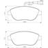 4 Plaquettes de frein avant Bosch BP984