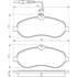 4 plaquettes de frein avant Bosch BP1074