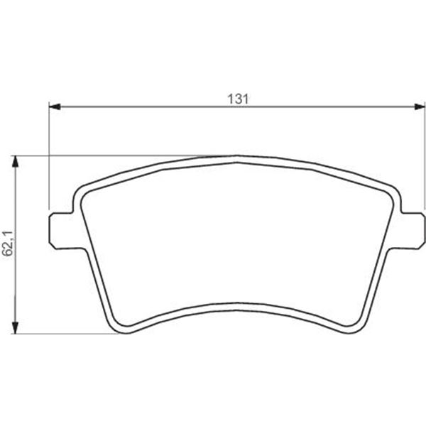 4 plaquettes de frein avant Bosch BP1222