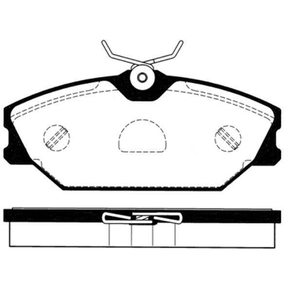 4 plaquettes de frein avant SBS 223946
