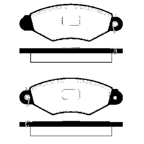 4 plaquettes de frein avant SBS 223938