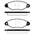 4 plaquettes de frein avant SBS 223938