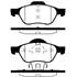 4 plaquettes de frein avant SBS 223948