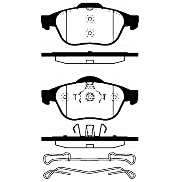 4 plaquettes de frein avant SBS 223949