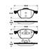 4 plaquettes de frein avant SBS 222561