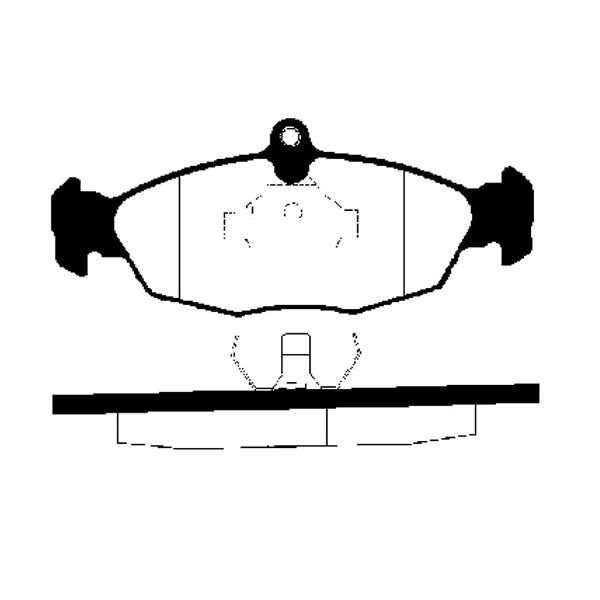 4 plaquettes de frein avant SBS 223609