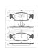 4 plaquettes de frein avant SBS 221936