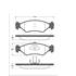 4 plaquettes de frein avant SBS 222535