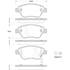 4 plaquettes de frein avant SBS 223635