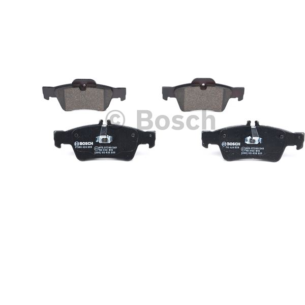 4 plaquettes de frein arrière Bosch BP412