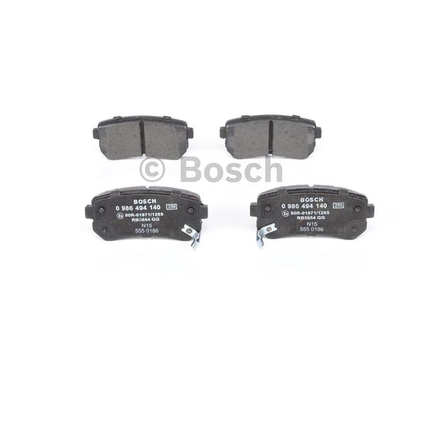 4 plaquettes de frein arrière Bosch BP1051